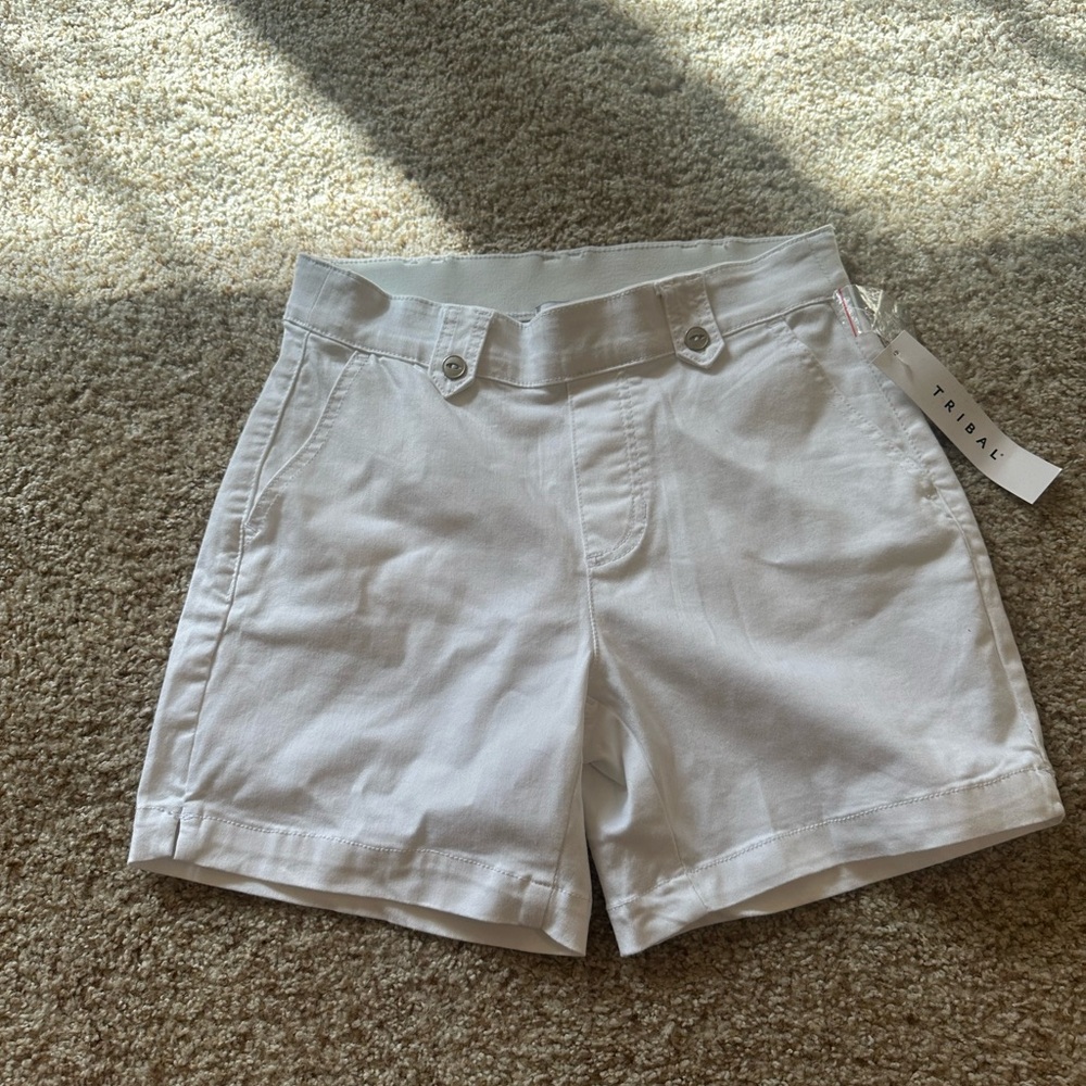 Tribal White Shorts